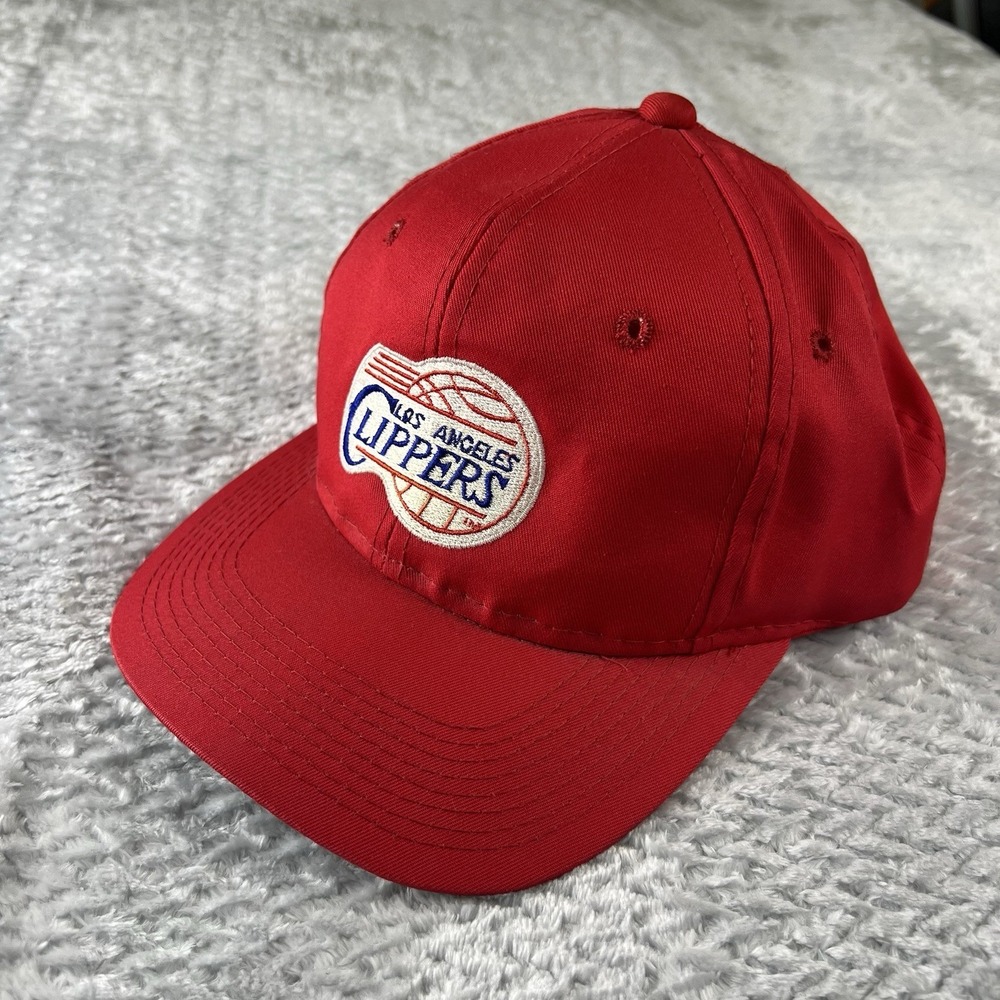 Vintage Los Angeles Clippers G Cap Snapback Hat NBA Made In Korea Red Green Bill